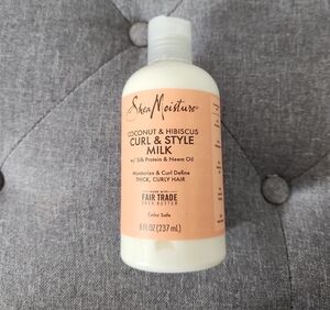 Shea Moisture Coconut & Hibiscus Curl & Style Milk - Cream and Tan